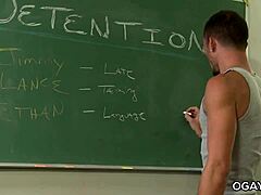 Young gay lads fucking each other in the classroom